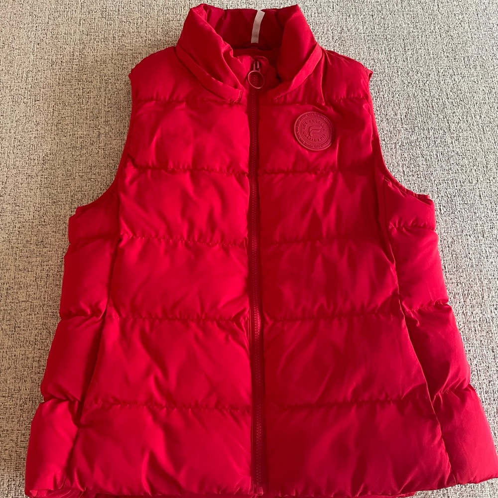 Fabletics padded vest with detachable hood